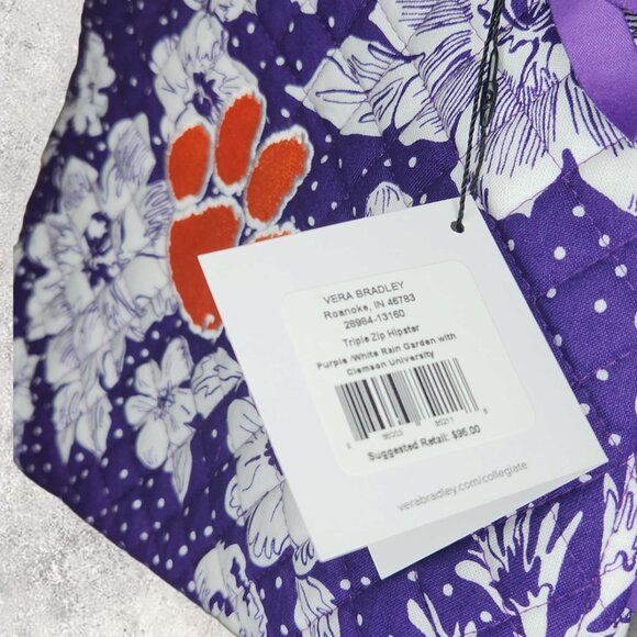 Vera Bradley Collegiate Crossbody - Clemson University - NWT - Purple - Picture 4 of 8
